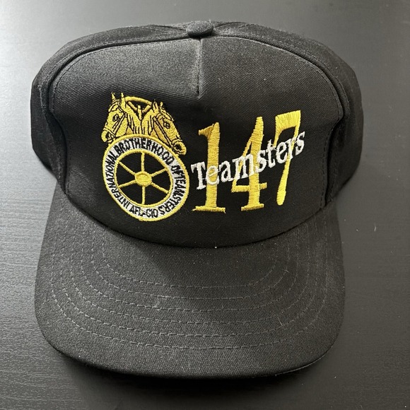 Teamsters 147 AFL CIO SnapBack Hat Horses Vintage Union USA Made King Louie